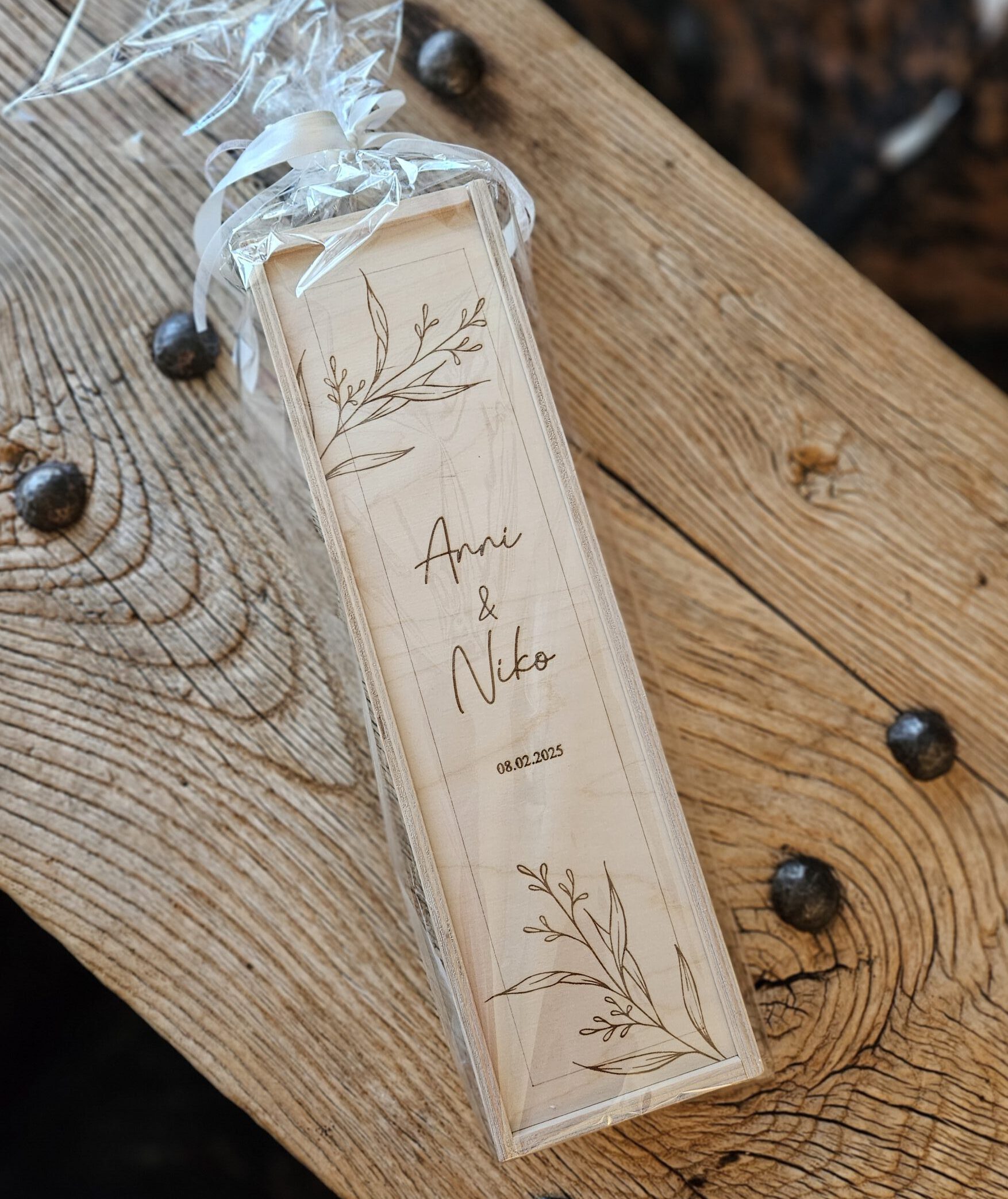 Weinkiste | Weinbox | personalisiert | Hochzeitsgeschenk | 24,90 €