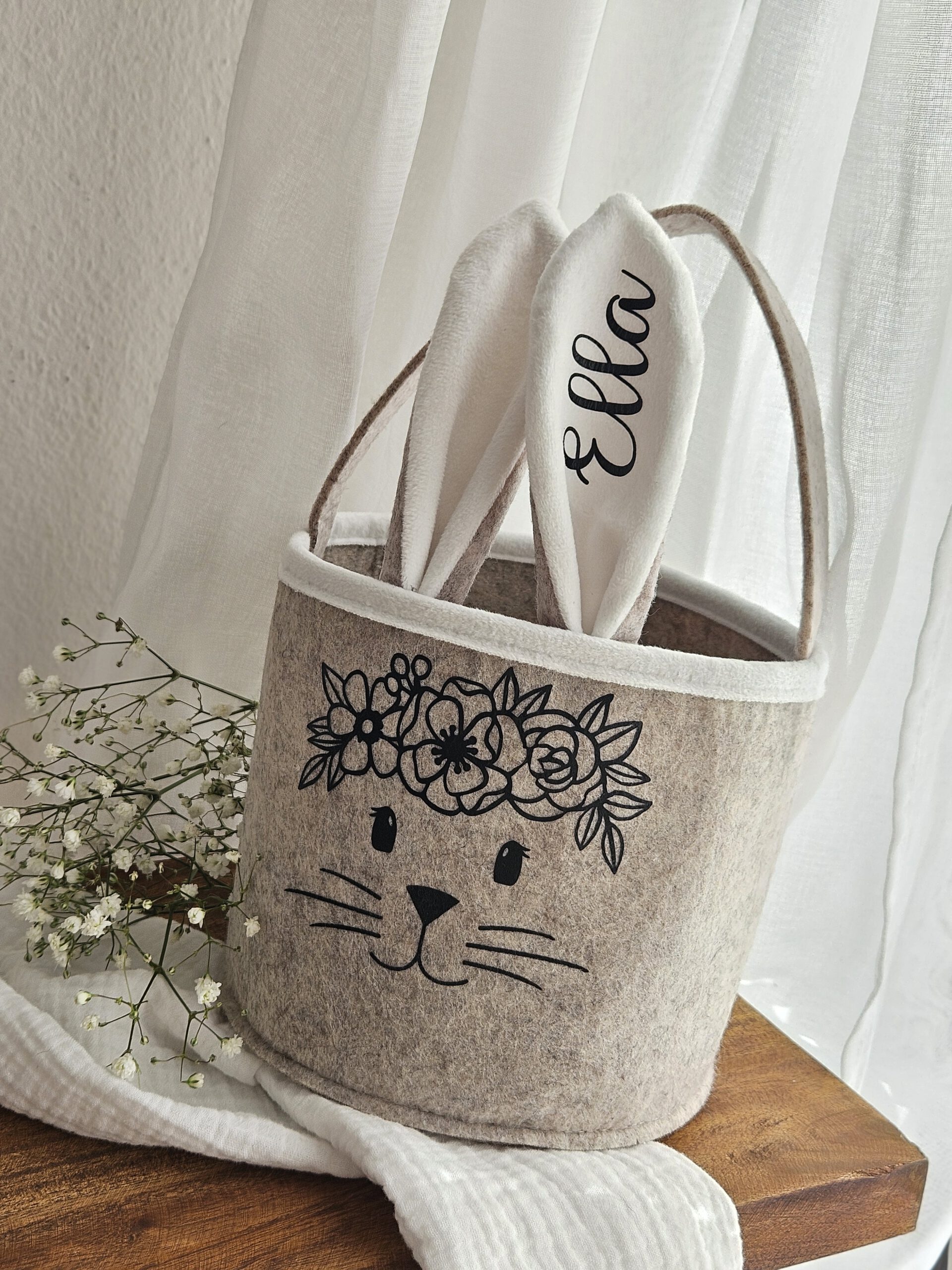 Personalisiertes Osterkörbchen | Osternest 'Blumenkrönchen' | 14,90 € – Bild 3