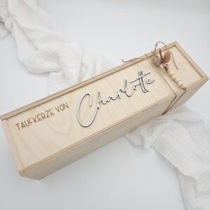 Personalisierte Kerzenbox aus Holz | 28,90 €